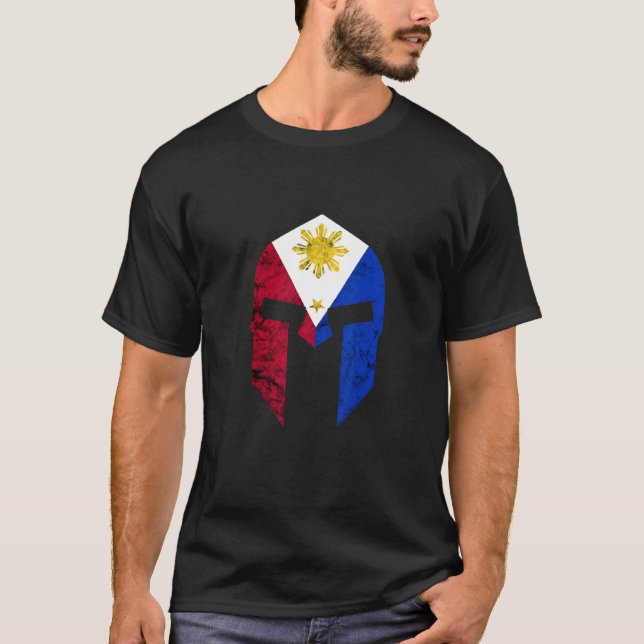 Filippinerna Roman Helmet Pilipinas Filipino Pride T Shirt (Framsida)