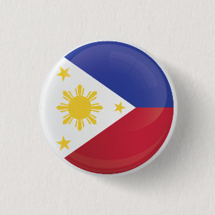 Filippinerna Round Icon Flagga Knapp