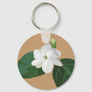 Filippinerna-serien: Sampaguita Flower Nyckelring