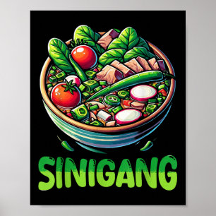 Filippinerna Sinigang Filipino Food Soppa Älskare  Poster