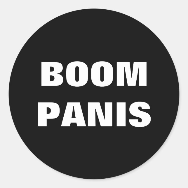 Filippinerna Slang Boom Panis! Runt Klistermärke (Framsida)