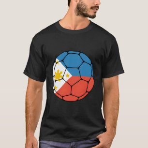 Filippinerna Soccer Ball Flagga Jersey Futbol Fili T Shirt