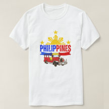 Filippinerna Sol | Jeepney | Filippinsk T-Shirt