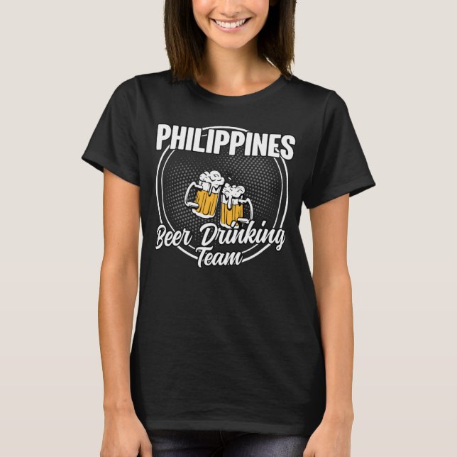 Filippinerna Squad  Mexikansk Öldrickande Lag T Shirt (Framsida)