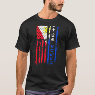 Filippinerna Us Flagga Filipino American Pride Bay T Shirt