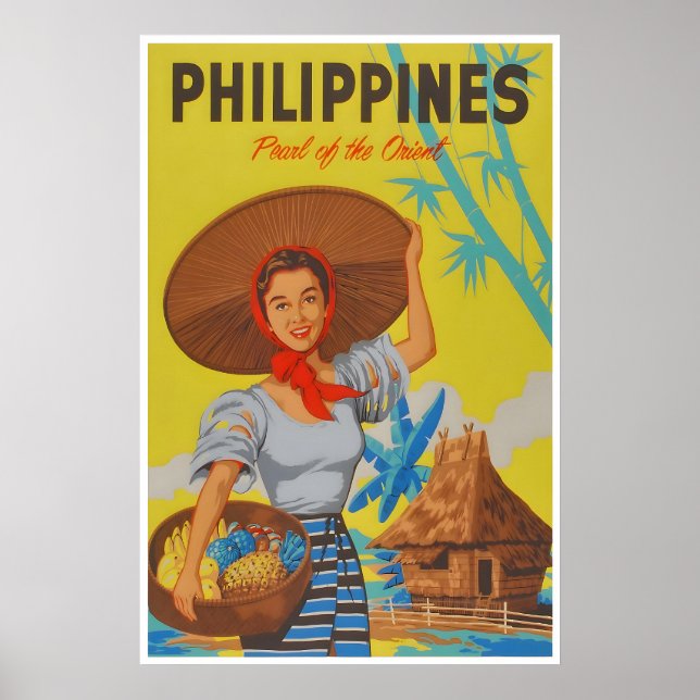 Filippinerna Vintage Resa Poster Väggkonst Tryck (Framsidan)