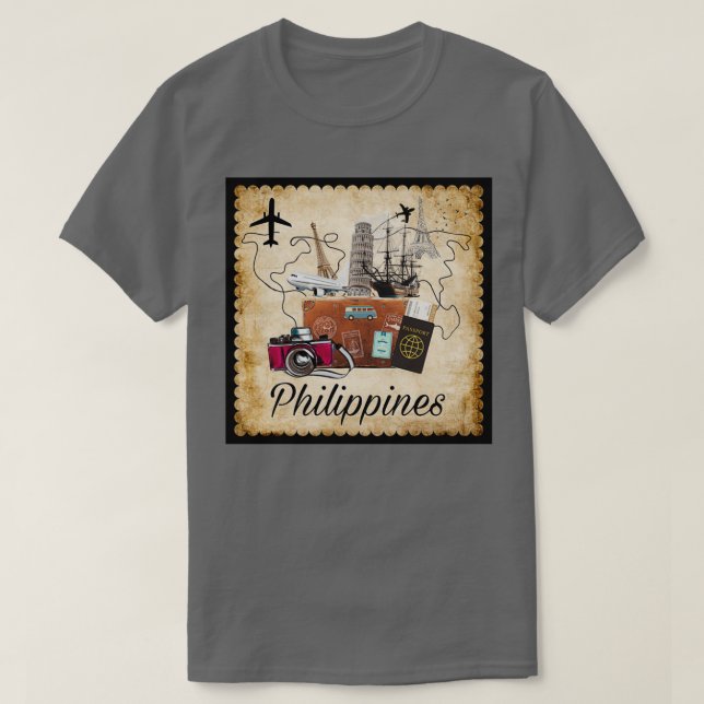 Filippinerna World Travel Souvenir Travel Destinat T Shirt (Design framsida)