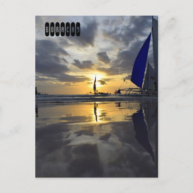 Filippinernas Boracay Vykort (Framsida)