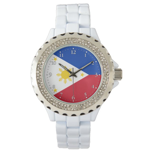 Filippinernas flagga armbandsur (Framsida)