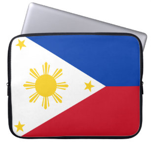 Filippinernas flagga laptop fodral
