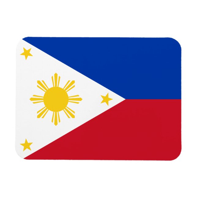 Filippinernas flagga magnet (Horisontell)