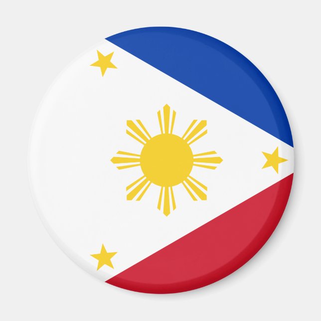 Filippinernas flagga magnet (Framsidan)