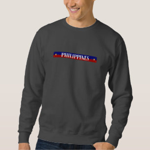 Filippinernas Flagga - minimal design Lång Ärmad Tröja