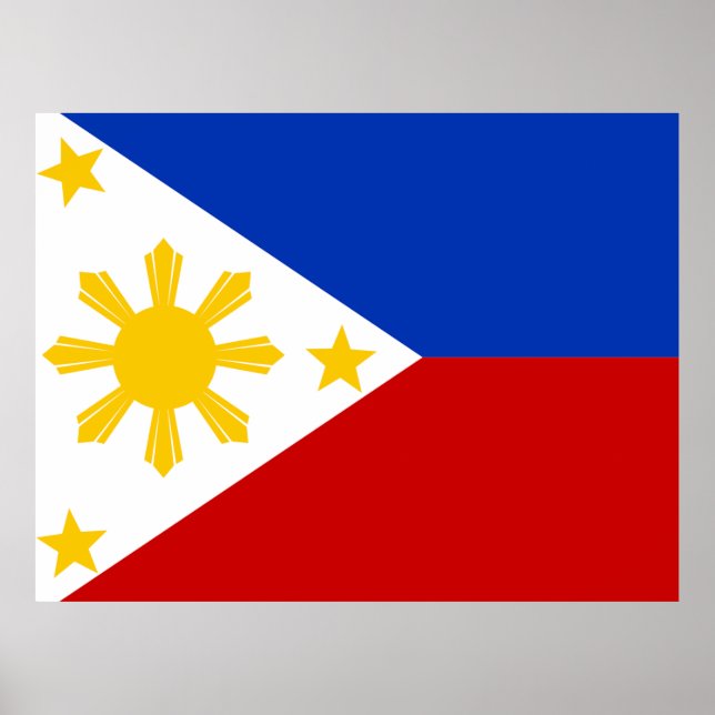 Filippinernas flagga poster (Framsidan)
