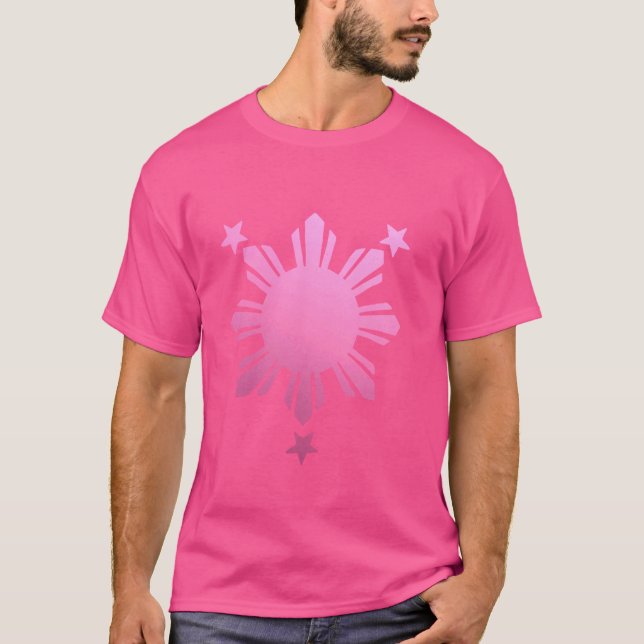 Filippinernas Flagga Pride Filipino Filipina T Shirt (Framsida)