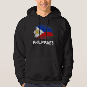 Filippinernas Flagga Pride Retro Pinoy Flagga Fami Hoodie