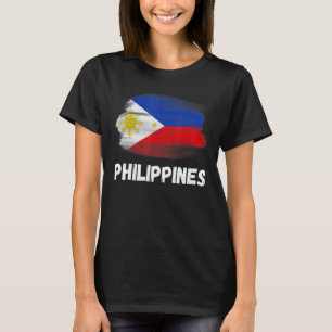 Filippinernas Flagga Pride Retro Pinoy Flagga Fami T Shirt