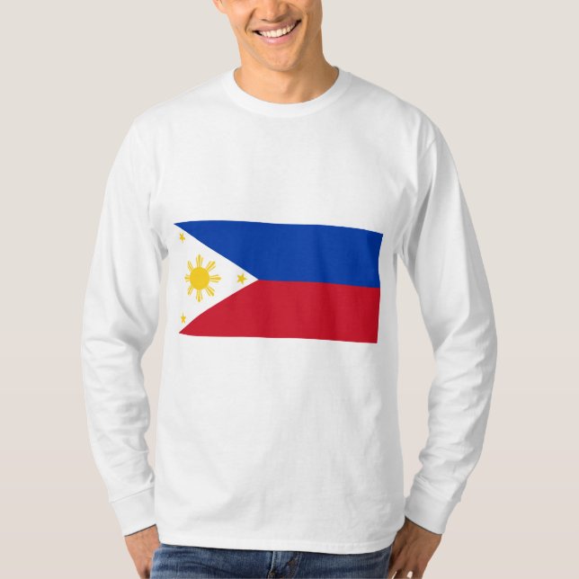 Filippinernas flagga t shirt (Framsida)