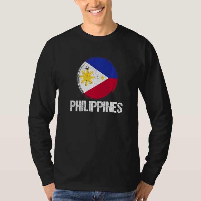 Filippinernas flagga t shirt (Framsida)