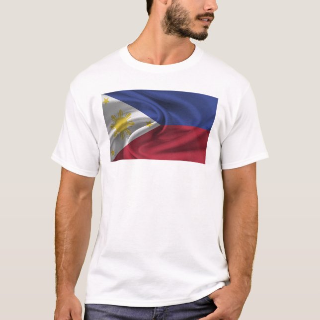 Filippinernas flagga t shirt (Framsida)
