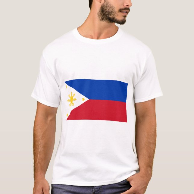 Filippinernas flagga t shirt (Framsida)