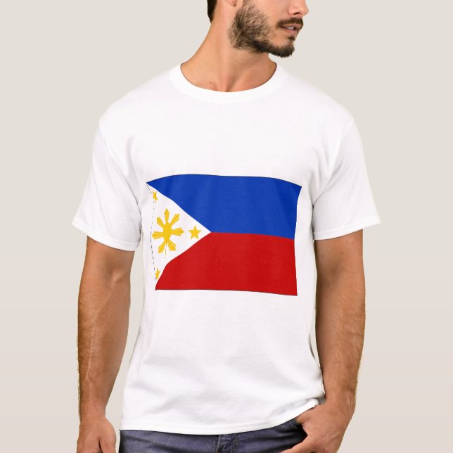 Filippinernas flagga t shirt (Framsida)