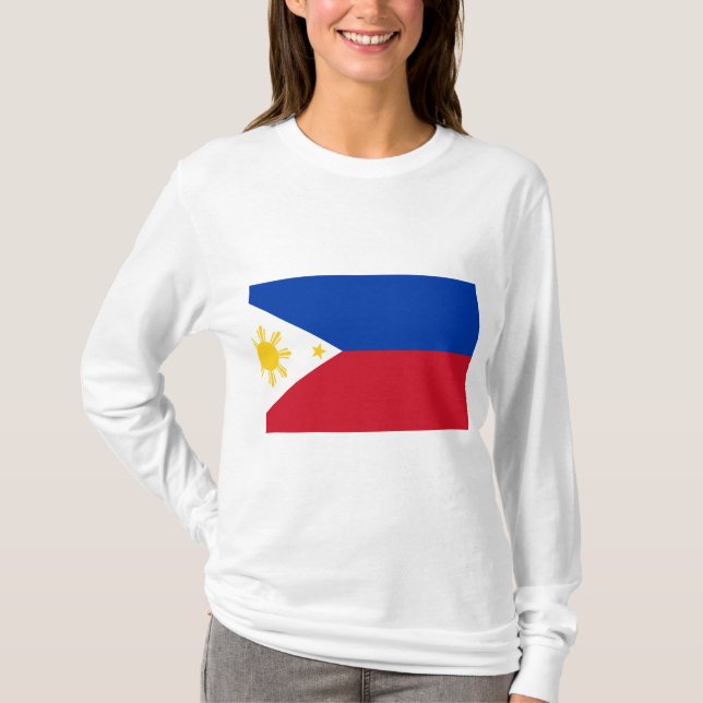 Filippinernas flagga t shirt (Framsida)