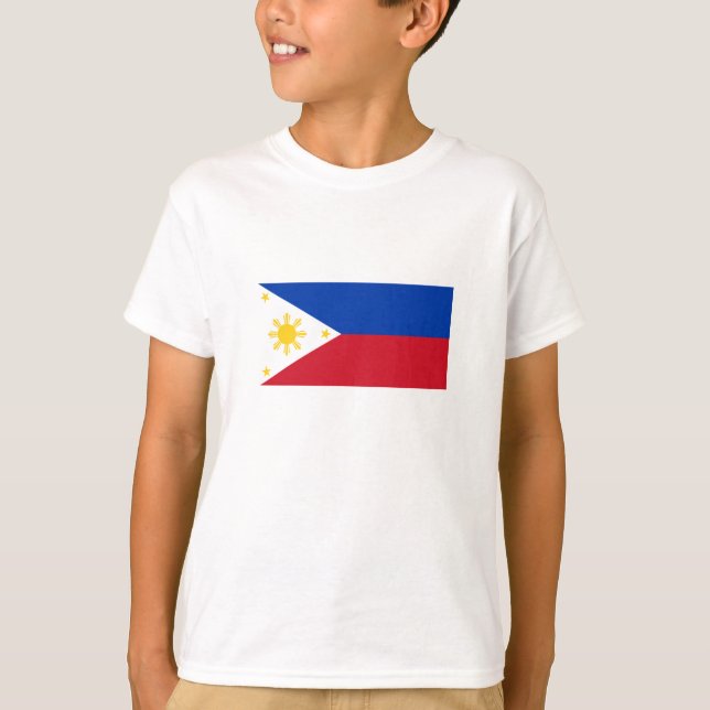 Filippinernas flagga t shirt (Framsida)