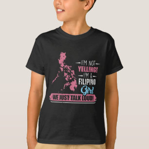 Filippinernas flicka Humor Filipino Yelling Filipi T Shirt