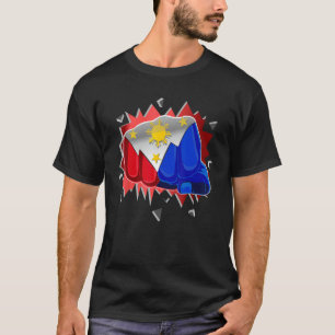 Filippinernas första boxning Fläkt med Filipino Fl T Shirt
