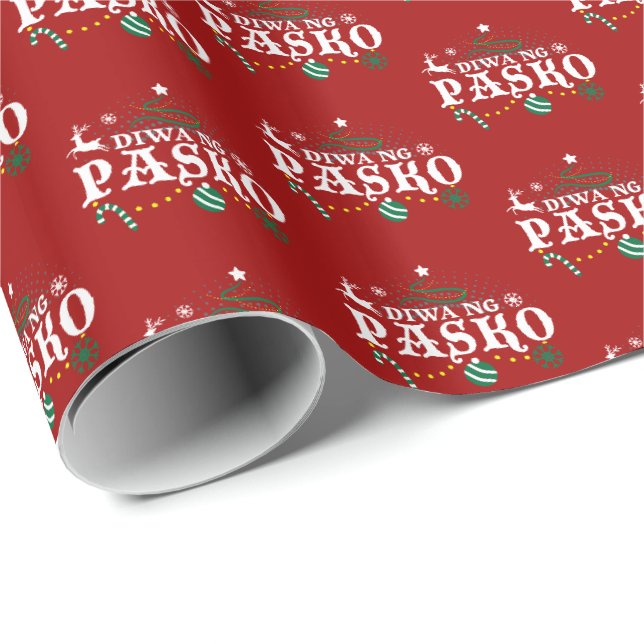 Filippinernas jul - Diwa ng Pasko Presentpapper (Rullad Hörn)