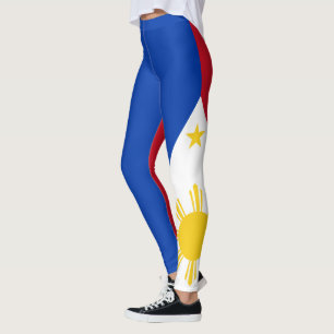 Filippinernas nationella Flagga Leggings
