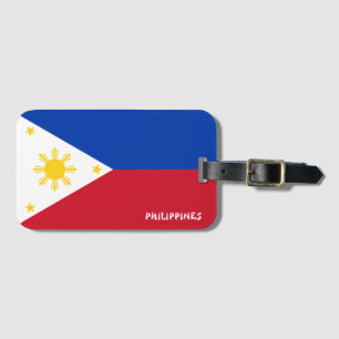 Filippinernas nationella Flagga Patriotic Bagagebricka