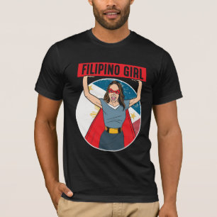 Filippinernas Pride Pinoy Proud Filipina T Shirt