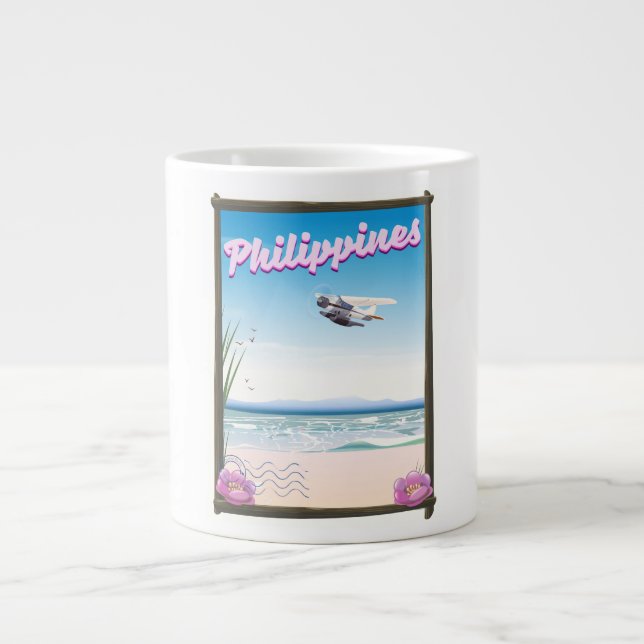 Filippinernas reseaffisch jumbo mugg (Framsidan)
