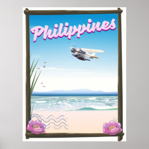 Filippinernas reseaffisch poster