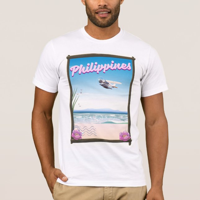 Filippinernas reseaffisch t-shirt (Framsida)