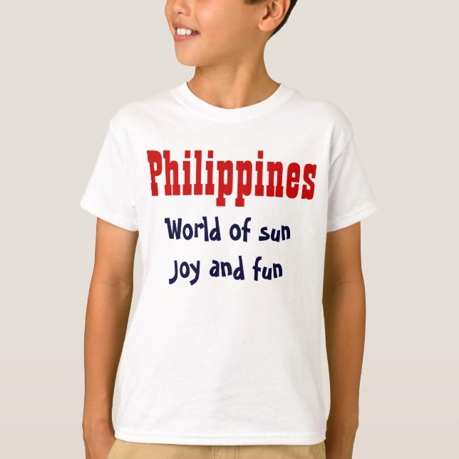 Filippinernas slogan t-shirts (Framsida)