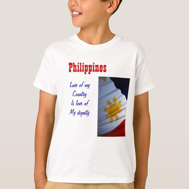 Filippinernas värdiga t-shirts (Framsida)