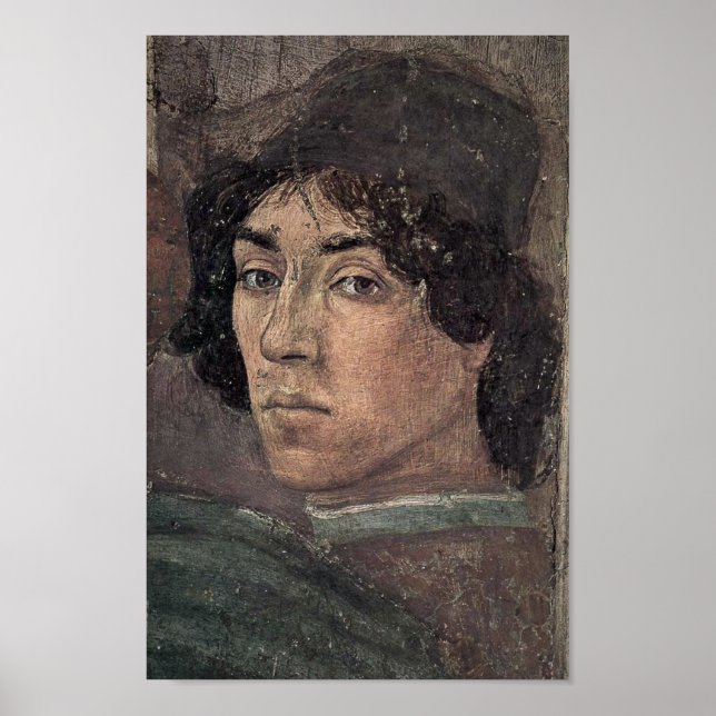 Filippino Lippi - Konstnären Self-porträtt Poster (Framsidan)