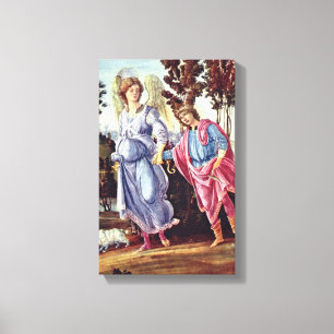 Filippino Lippi - Tobias och Angel Canvastryck