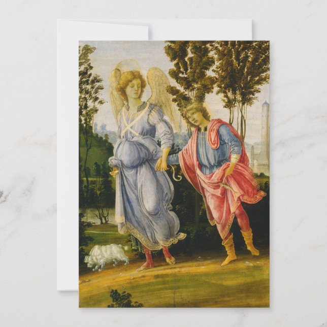 Filippino Lippi - Tobias och Angel Inbjudningar (Framsida)