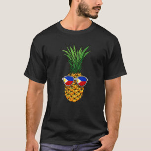 Filippinsk ananas Filippinerna Flagga Solglasögon T Shirt