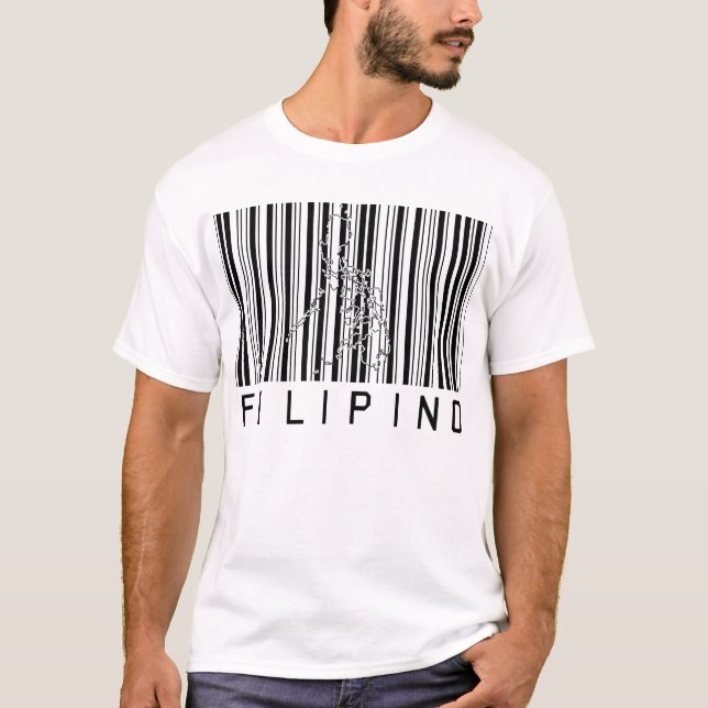 Filippinsk Barcode T-shirt (Framsida)