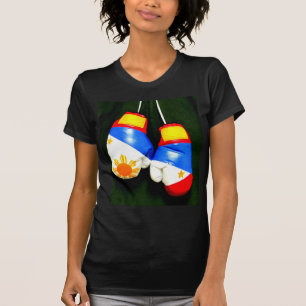 FILIPPINSK BOXAREBOXNINGPRIDE AV FILIPPINERNA TEE SHIRT
