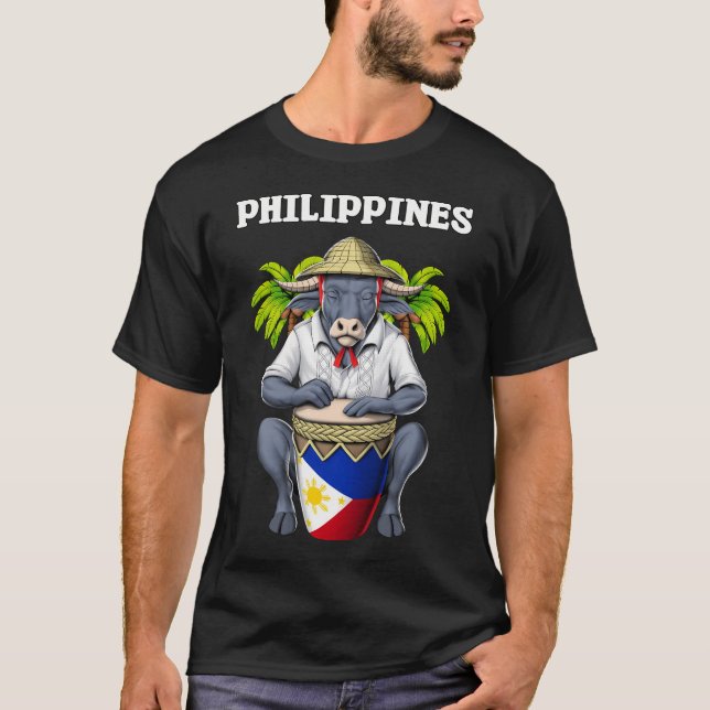 Filippinsk Carabao T Shirt (Framsida)