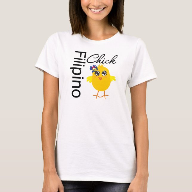 Filippinsk chick tee shirt (Framsida)