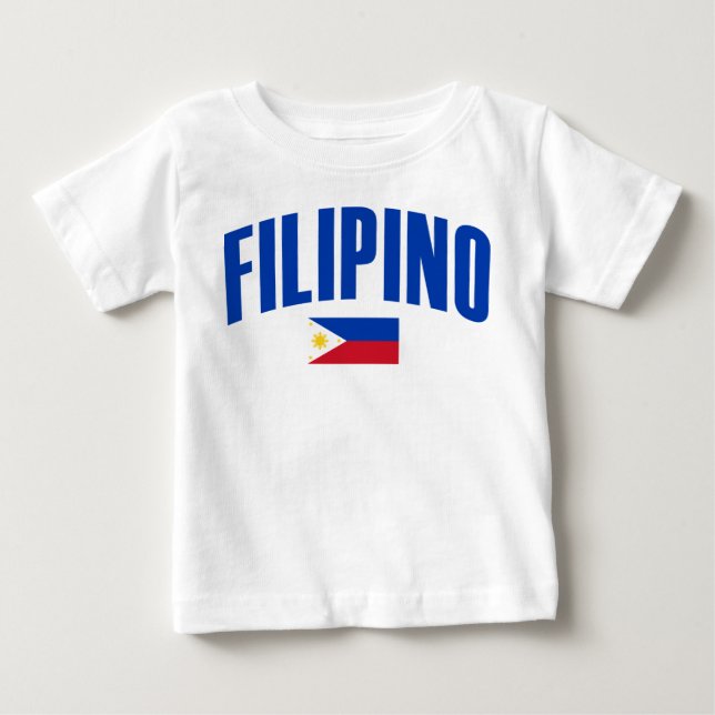 Filippinsk filippinsk flagga t-shirt (Framsida)