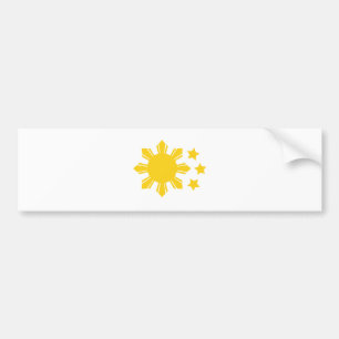 Filippinsk flagga - som är stolt som är Pinoy! Bildekal