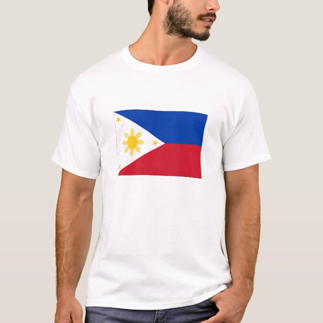 Filippinsk flagga tee shirt (Framsida)